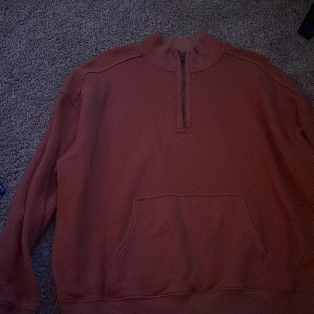 dusty orange aerie pullover crewneck